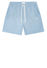 Bademode Les Deux Badehose Stan Stripe Seersucker Blau (203)
