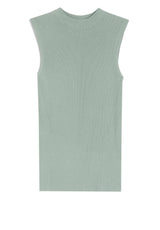 Produktbild 1 von HUGO BOSS BLACK Top Feskies aus Rippstrick in Türkis.