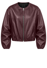 Jacken & Mäntel IYITO Lederjacke im Blouson-Stil Braun (125)