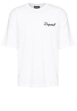 Jersey DSQUARED2 T-Shirt mit Logo-Stickerei Weiß (100)