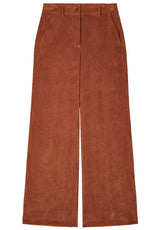 Produktbild 1 von PATRIZIA PEPE Hose aus Cord mit Samtoptik in Orange.