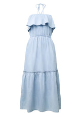 Kleider DRYKORN Kleid Lumira Blau (3700)