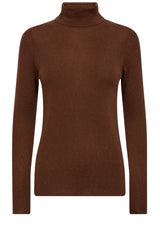 Produktbild 1 von MOS MOSH Strickpullover mit Rollkragen in Braun.