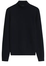 Pullover & Strickjacken HUGO BOSS BLACK Strickpullover Fioccolo mit Rollkragen Blau (404)
