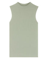 Produktbild 1 von HUGO BOSS BLACK Top Feskies aus Rippstrick in Grün.