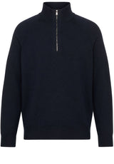 Pullover & Strickjacken HUGO BOSS BLACK Pullover Fabio mit Troyer-Kragen Blau (404)