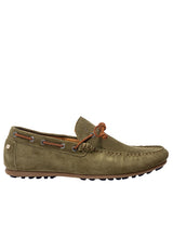 Schuhe VAN BOMMEL Loafer aus Wildleder Grün (5)