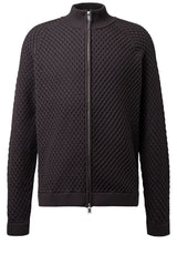 Produktbild 1 von DRYKORN Strickjacke Kerao mit Strukturmuster in Braun.