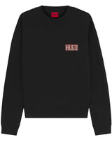 Produktbild 1 von HUGO Sweatshirt Durec mit Backprint in Schwarz.