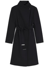 Produktbild 1 von HUGO BOSS BLACK Wollmantel Calegan mit Bindegürtel in Blau.
