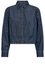 Produktbild 1 von MOS MOSH Hemdbluse Arles aus Denim in Blau.