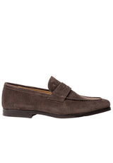 Schuhe VAN BOMMEL Loafer aus Veloursleder Braun (3)