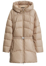 Produktbild 1 von HUGO BOSS BLACK Steppmantel Pepula mit abnehmbarem Taillengürtel in Beige.