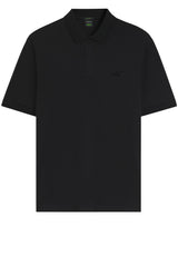 Jersey HUGO BOSS GREEN Poloshirt mit Porsche x BOSS Logo Schwarz (001)