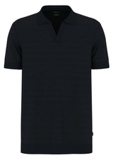 Jersey JOOP Poloshirt JJ-Cleison mit gerippten Abschlüssen Blau (405)