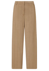 Hosen LIU.JO Ballonhose mit seitlichem Faltendetail Beige (L9179)