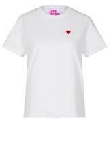 Jersey Love Future T-Shirt mit kleinem Print Weiß (0100)