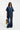 Jeans HUGO BOSS ORANGE Kleid aus blauem Denim mit Johnny-Kragen