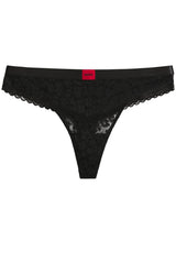 Produktbild 1 von HUGO Slip Savana aus Leoparden-Spitze in Schwarz.