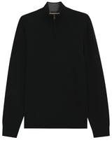 Pullover & Strickjacken HUGO BOSS BLACK Pullover Hemarlo mit Troyer-Kragen Schwarz (001)
