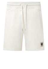Hosen BELSTAFF ENGLAND Sweatshorts aus Baumwollfleece Off-White (SILVER BIRCH)