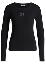 Produktbild 1 von JOOP! Jeans Langarmshirt Tasmine mit Ziersteinen in Schwarz.
