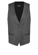 Anzugwesten HUGO BOSS BLACK Anzugweste H-Huge Grau (030)