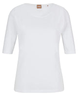 Jersey HUGO BOSS BLACK T-Shirt Emmsi Weiß (100)