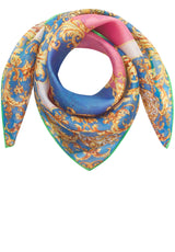 Schals & Tücher Codello Seiden-Tuch mit heraldischem Muster Blau (BLU2) ONESIZE