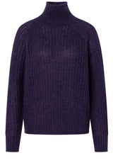 Produktbild 1 von JOOP Strickpullover Korala mit hohem Stehkragen in Lila.