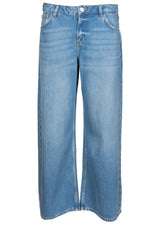 Jeans Goldgarn Jeans mit weitem Bein Blau (1010)