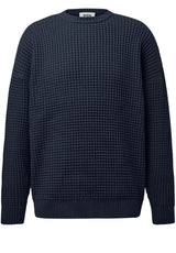 Produktbild 1 von DRYKORN Pullover Neelio aus Waffelstrick in Blau.