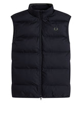 Jacken & Mäntel FRED PERRY Steppweste mit Logo-Stitching Schwarz (184)