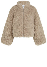 Produktbild 1 von PENN&INK N.Y Kurze Jacke aus Fellimitat in Beige.