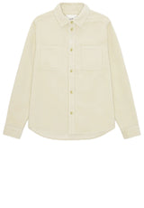 Produktbild 1 von Les Deux Overshirt aus Cord in Cremefarben.