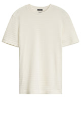 Jersey HUGO BOSS BLACK T-Shirt H-Thompson mit Struktur Off-White (118)