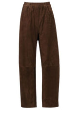 Produktbild 1 von OAKWOOD Hose aus Veloursleder in Braun.