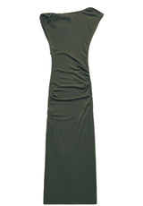 Produktbild 1 von PATRIZIA PEPE Kleid mit asymmetrischem Ausschnitt in Grün.