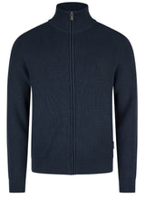 Pullover & Strickjacken DANIEL HECHTER Strickjacke mit Stehkragen Blau (690)