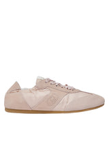 Schuhe LIU.JO Sneaker aus Veloursleder Rosa (COW SUEDE NYLON)