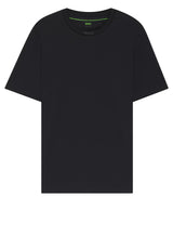Jersey HUGO BOSS GREEN T-Shirt mit Logo am Rundhalsausschnitt Schwarz (001)