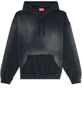 Produktbild 1 von DIESEL Hoodie mit ausgewaschener Optik in Schwarz.