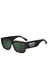Brillen DSQUARED2 Sonnenbrille mit Logo-Branding am Bügel Schwarz (581) ONESIZE