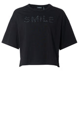 Produktbild 1 von ELIAS RUMELIS T-Shirt mit Stickerei in Schwarz.