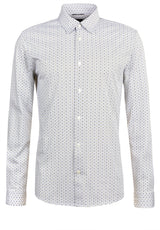 Hemden HUGO BOSS BLACK Hemd Roan mit Allover-Print Oliv (347)