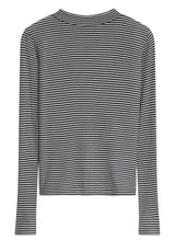 Jersey HUGO BOSS BLACK Langarmshirt Emarika mit horizontalem Streifenmuster Schwarz (992)