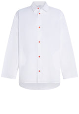 Blusen & Tuniken PENN&INK N.Y Bluse mit Spitzkragen Weiß (01)