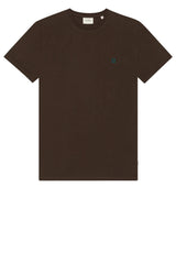 Produktbild 1 von Les Deux T-Shirt mit kleinem Logo-Stitching in Braun.