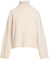 Produktbild 1 von ALPHA TAURI Strickpullover mit geripptem Rollkragen  in Beige.