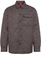 Jacken & Mäntel HUGO Overshirt Evinus mit Rautensteppung Grau (025)